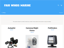 Tablet Screenshot of fairwindsmarine.com